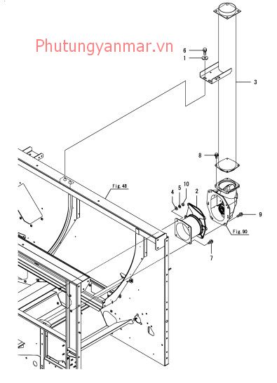 Vỏ buồng thổi lúa 1